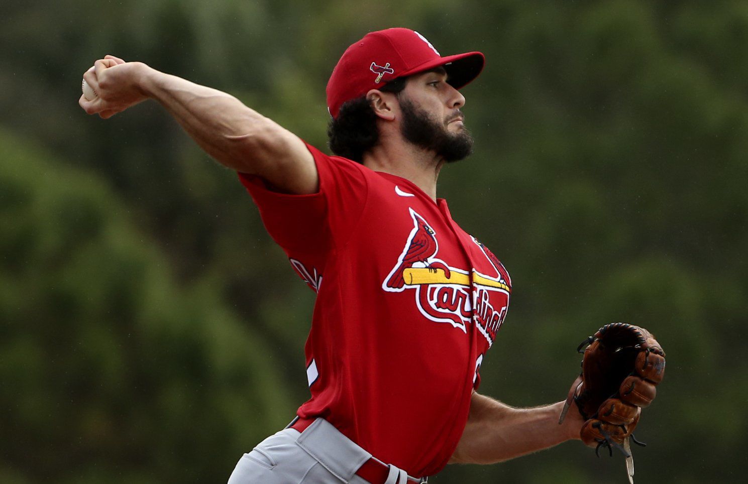Rain shows during Saturday workout at Spring Training